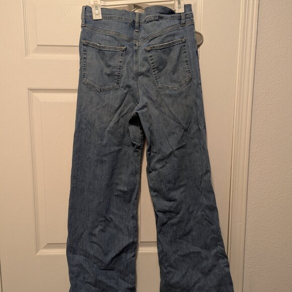 FRAME Le Slim Palazzo High Waist Wide Leg Jeans - Picture 5 of 9